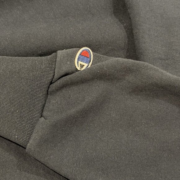 Champion X Earl Men’s Hooded Sweatshirt Eco Hoodie Size L Embroidered Navy Blue - Picture 4 of 5